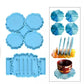 2pc Coaster Epoxy Resin Mould Silicone Cup Mat Holder DIY Craft Tool