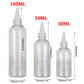 100pcs Needle Tip Plastic Bottles Transparent Squeeze Dispensing Bottle DIY Tool - 100ml