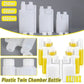 250-1000ml Plastic Twin Chamber Bottle with Tamper Evident Cap for Chemical Liquids - 10Pcs 500ml