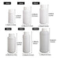 50pcs Chemical Bottle White Plastic Sample Reagent Bottles for Lab Storage - 200ml