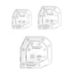 Quilting Ruler Bowl Mat Table Placemat Cozy Acrylic Durable Patchwork Craft Tool