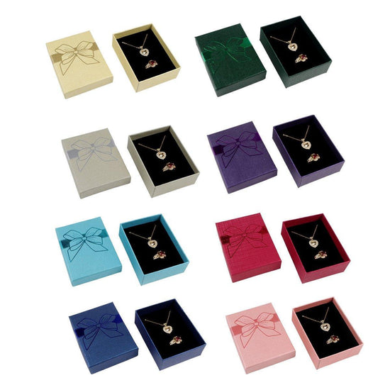 32pcs Jewelry Storage Box Necklace Pendant Ring Organizer Gift Packaging - Blue