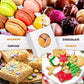 50PCS Handmade Soap Paper Box Round Window Kraft Black White Candy Biscuit Box - Black-50pcs 10*10*2.4CM