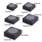 50PCS Handmade Soap Paper Box Round Window Kraft Black White Candy Biscuit Box - Khaki-50pcs 10*10*2.4CM