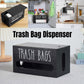 Wooden Plastic Bag Storage Box Hanging Rubbish Bag Organizer Extractable Tissue