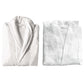 Cotton Kimono Collar Bathrobe Hotel Quality Thick Fleece Towel Embroidered Robe - Waffle