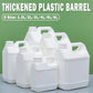Plastic Square Bucket Storage Container Flat Square Pots 6 Sizes for Home Garden - 4L