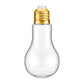 50PCS 100ML Transparent Bulb Bottle Plastic Candy Jar Storage Container Reusable