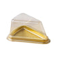 100pcs Triangle Cake Boxes for Bakery Packaging Pastry Gift Boxes for Parties - Gold-8x15x7cm