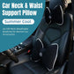 Black Bowknot Neck Pillow Plush Bow Tie Soft Plush Car Headrest Waist Support - Waist