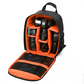 Waterproof DSLR Camera Backpack Multi Functional Rucksack for Canon Nikon Sony - Orange