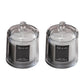 2Pcs Smokeless Glass Aromatherapy Candles Scented Gift Set for Relaxation - Freesia