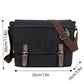 Canvas Messenger Shoulder Bag Large Capacity Crossbody Travel Work Handbag