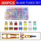 300Pcs Car Blade Fuses Assortment Assorted Kit Blade Set Auto Truck Automotive