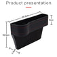 PU Leather Seat Side Gap Storage Box with Phone and Bottle Holder for Car Interior - Yellow
