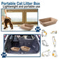5pcs Disposable Cat Litter Pan Open Design Easy Clean Litter Box Pet Cleaning