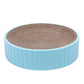 2In1 Cat Scratching Board Round Cat Scratcher Pad Lounge Bed Bowl Pet Sofa House - Blue