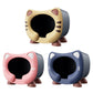 Semi Closed Cat Nest Soft Cozy Pet Bed for Cats Small Animals Indoor Sleeping - Blue