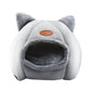 Cat Bed Winter Warm Enclosed Pet House Cozy Indoor Sleeping Nest for Cold Weather - XL