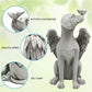 Angel Dog Statue Resin Pet Memorial Garden Dog Ornament Outdoor Animal Decor