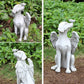 Angel Dog Statue Resin Pet Memorial Garden Dog Ornament Outdoor Animal Decor