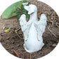 Angel Dog Statue Resin Pet Memorial Garden Dog Ornament Outdoor Animal Decor
