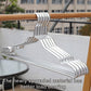 10PCS Metal Clothing Hangers Anti-slip Aluminium Alloy Drying Rack Coat Hanger - Champagne Gold