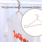 10PCS Metal Clothing Hangers Anti-slip Aluminium Alloy Drying Rack Coat Hanger - Champagne Gold