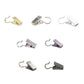 50PCS Stainless Steel Curtain Clip Hooks Strong Load-bearing Shower Accessories - Silver White