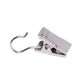 50PCS Stainless Steel Curtain Clip Hooks Strong Load-bearing Shower Accessories - Silver White
