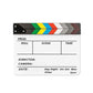 Acrylic Clapboard Dry Erase Director Film Movie Action Clapper Clap Board Slate