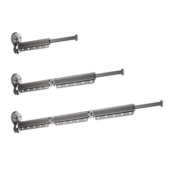 2/3/4-Bar Adjustable Foldable Retractable Clothes Drying Rack Suction Cup Hanger - Two Fold And Three Sections