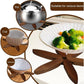 Solid Wooden Trivet for Hot Dish Walnut Christmas Tree Table Heat-Resistant Mat - Beige-3pcs