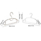 10PCS Plastic Half Round Non Slip Hangers Non Marking Drying Racks Home Use - Wide
