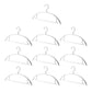 10PCS Plastic Half Round Non Slip Hangers Non Marking Drying Racks Home Use - Wide
