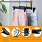 20pcs Black Plastic Pants Hanger Trousers Clips Durable Non Slip Clothes Hanger