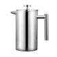 French Press Coffee Pot 600ml 304 Stainless Steel for Home Office Tea Coffee