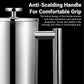 French Press Coffee Pot 600ml 304 Stainless Steel for Home Office Tea Coffee