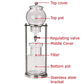 Cold Brew Coffee Maker Glass Ice Drip Pot Cold Brewer Manual Brewing Equipment