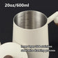 600ml Stainless Steel Coffee Pour Over Kettle Heat Resistant Home Café Brewing - Black