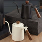 600ml Stainless Steel Coffee Pour Over Kettle Heat Resistant Home Café Brewing - Black