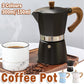 Portable Coffee Maker Wood Grain Handle Outdoor Manual Espresso Machine Camping - Beige-300ml