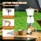Portable Coffee Maker Wood Grain Handle Outdoor Manual Espresso Machine Camping - Beige-300ml