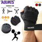 L Size Weight Lifting Gloves Gym Bodybuilding Fitness Workout Cycling Crossfit Men - One Pair Red
