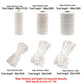 Cotton Rope Macrame Cord 1-12mm DIY Craft Tapestry Binding Decorative String - 12mm x 50m