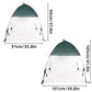 Plant and Vegetable Protective Cover Insect Proof Mesh Garden Netting Cover - 101x101x105cm