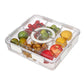Portable Household Kitchen Refrigerator Storage Box Food Organizer Fresh Keeper - White