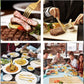 20/40pcs Stainless Steel Cutlery Set Knife Fork Spoon Western Hotel Tableware - Golden-40pcs