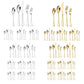 20/40pcs Stainless Steel Cutlery Set Knife Fork Spoon Western Hotel Tableware - Silver-40pcs