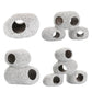 Clay Pot Aquarium Decoration Shrimp House Cichlid Breeding Tank Fish Nest - Nine Holes